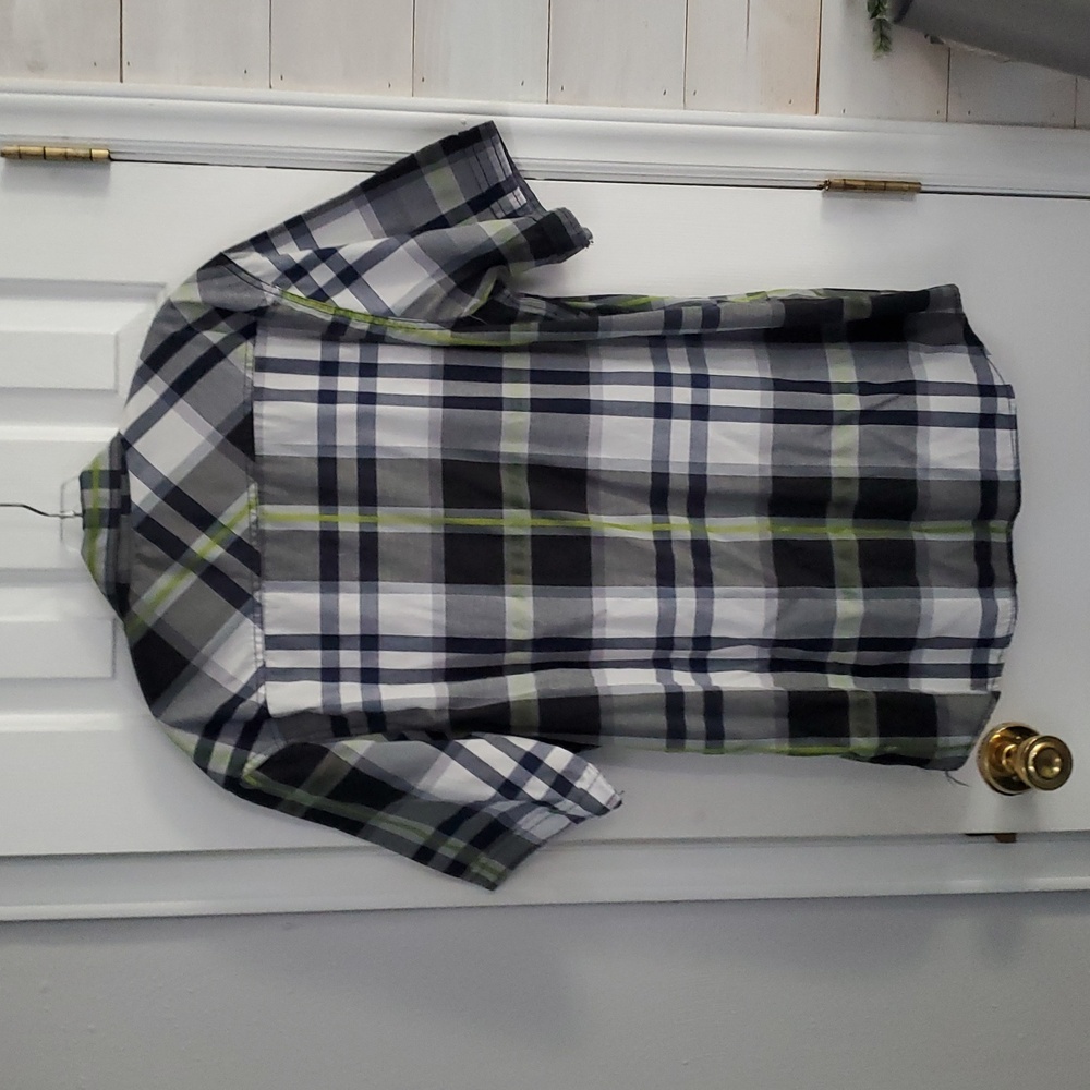 🦜 2/$10 Decibel Authentic Clothing Men's Green and Blue Plaid Shirt. Size 2X. - Picture 5 of 6